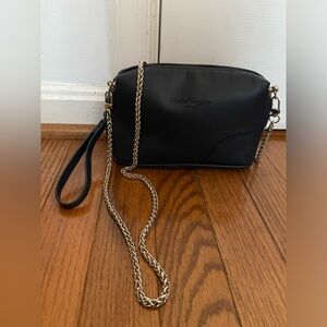 Salvatore Ferragamo Parfume Pouch With Unbranded Crossbody. Navy Blue